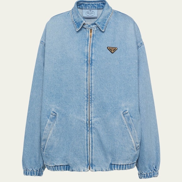 PRADA Denim Bleached Loose Jacket - Picture 1 of 3